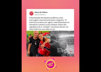 Namorada de #haaland publicou uma mensagem emocionante para o jogador. #fofoca #fofocas