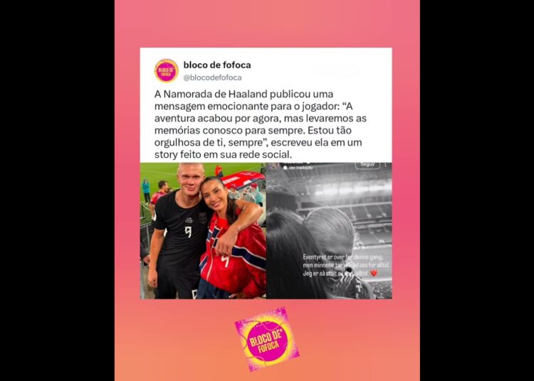 Namorada de #haaland publicou uma mensagem emocionante para o jogador. #fofoca #fofocas