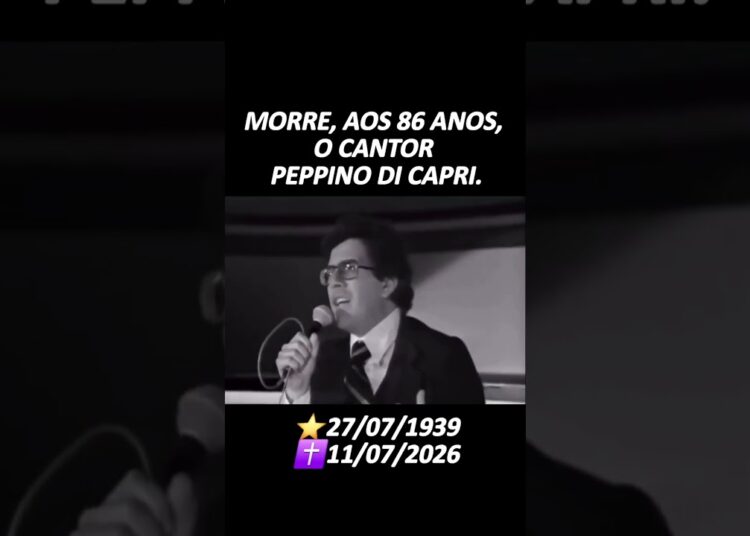 Morre aos 86 anos Peppino di Capri, cantor e compositor italiano