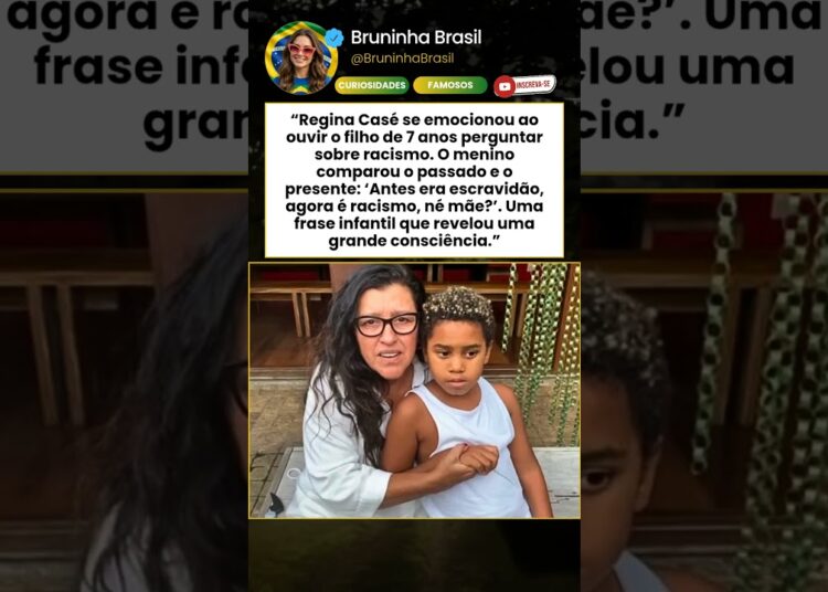 Filho de Regina Casé emociona ao falar sobre racismo: “Antes era escravidão”