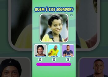 Adivinhe o Jogador pela Foto de Criança | Jogadores quando eram Crianças #shorts #quiz