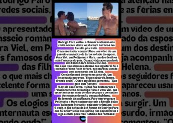 RODRIGO FARO SURPREENDE AO EXIBIR FÍSICO AOS 52 ANOS DURANTE FÉRIAS NA ITÁLIA