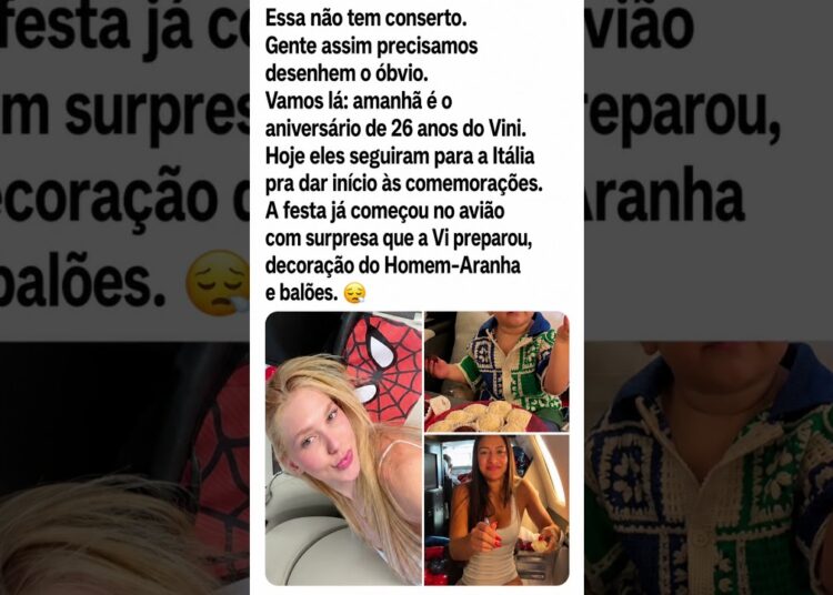 Festa de Vini Jr. começa no avião e detalhe surpreende #virginiafonseca #famosos #fofocas #vinijr