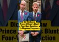 Did You Know Prince William Blunt Four Word To Meghan Pregnancy? #fyp #royalfamily #princewilliam