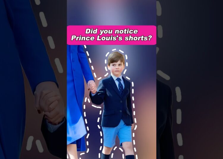 Did you notice Prince Louis’s shorts? #royal #princelouis