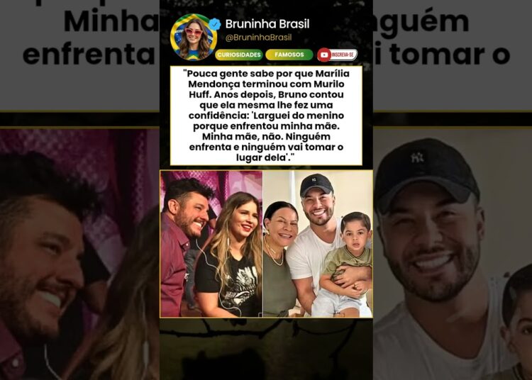 Bruno revela por que Marília Mendonça terminou com Murilo Huff: “Minha mãe, não!”