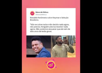 #ronaldofenômeno falou  sobre #neymar e #seleçãobrasileira . #fofocas #fofoca