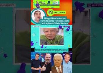 Thiago Nascimento é curtido pelos famosos, pela imitação de Silvio Santos