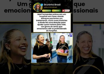 Mari Fernandez emociona pacientes em hospital e faz gesto de solidariedade que surpreendeu todos