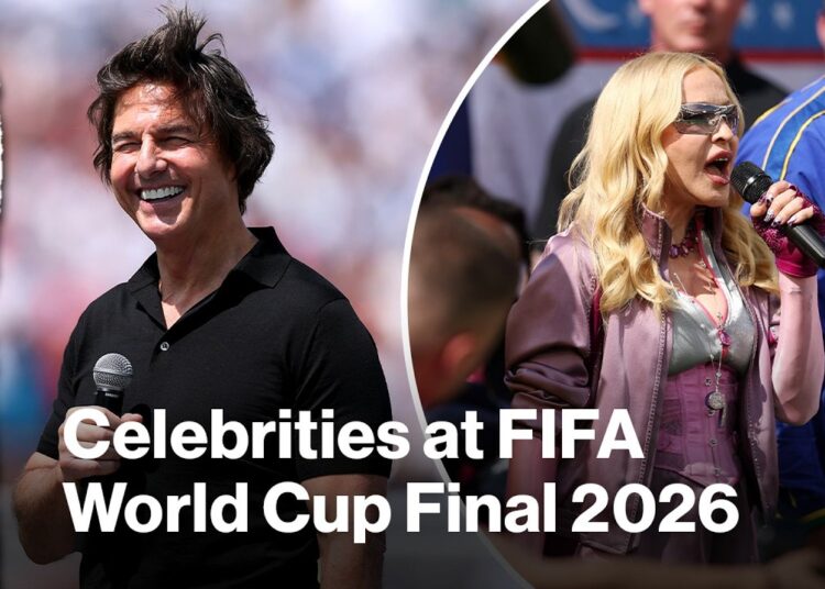 Celebrities at the FIFA World Cup Final 2026: Madonna, Tom Cruise, BTS and more