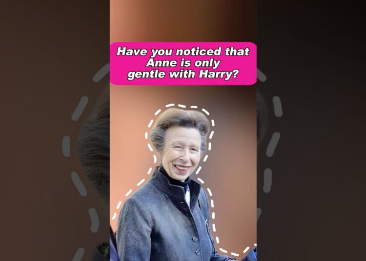 Have you noticed that Anne is only gentle with Harry? #royal #harry #anne