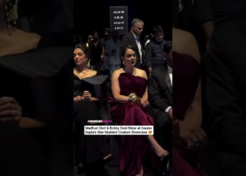 Madhuri Dixit & Bobby Deol Shine at Gaurav Gupta’s Star-Studded Couture Showcase ✨❤️😍
