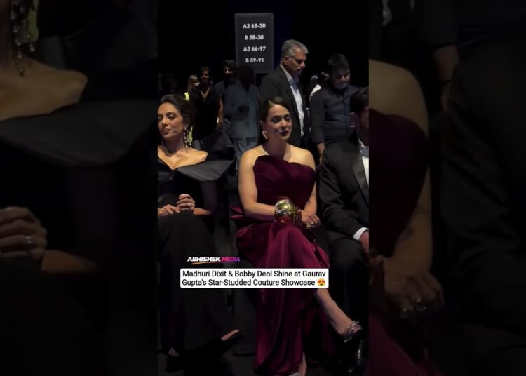 Madhuri Dixit & Bobby Deol Shine at Gaurav Gupta’s Star-Studded Couture Showcase ✨❤️😍