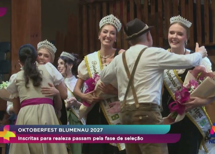 Oktoberfest Blumenau 2027: inscritas para realeza passam pela fase de seleção