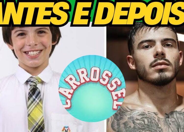 ANTES E DEPOIS DOS FAMOSOS DE [CARROSSEL]😱 2012 x 2025 😱