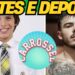 ANTES E DEPOIS DOS FAMOSOS DE [CARROSSEL]😱 2012 x 2025 😱