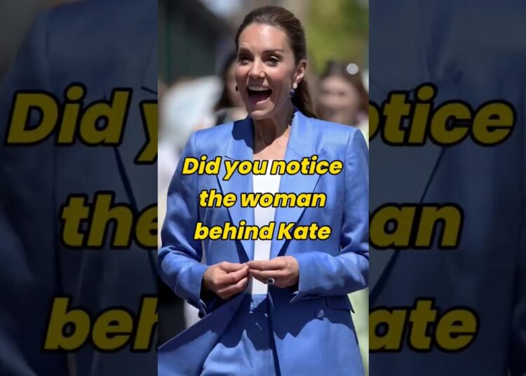 Did you notice the woman behind Kate #fyp #fypシ #celebrity #royal #katemiddleton