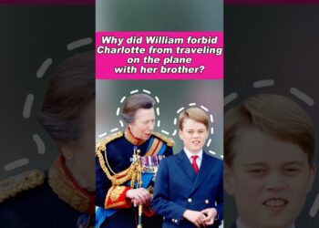 Why did William forbid Charlotte from traveling on the plane with her brother? #royal #charlotte