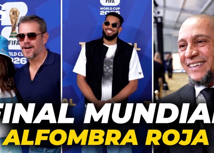 La ALFOMBRA ROJA de la FINAL del MUNDIAL 2026 | DJOKOVIC, MATT DAMON, SHAKIRA..