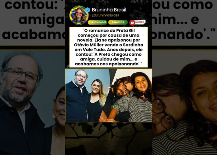 Otávio Müller revela como começou seu romance com Preta Gil: “Ela cuidou de mim”