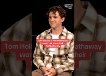 ‘The Odyssey’ stars Tom Holland & Anne Hathaway won’t talk about their football rivalry