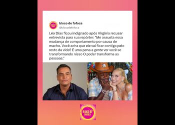 #leodias  ficou indignado após #virginia  recusar entrevista para sua repórter. #fofoca
