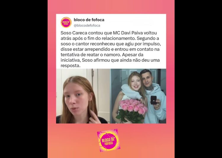 #sosocareca contou que #mcpaiva voltou atrás após o fim do relacionamento. #fofoca