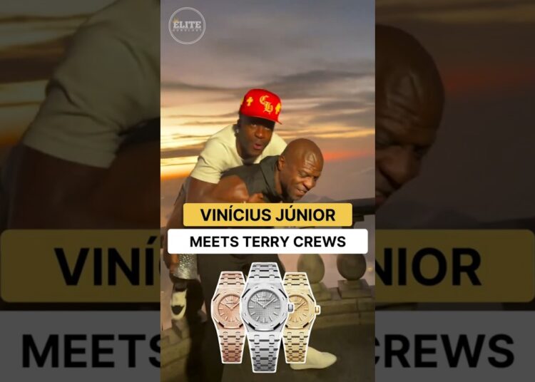 💎 Vinícius Júnior Stuns Terry Crews With a Rare Mini AP in Rio ⌚🇧🇷