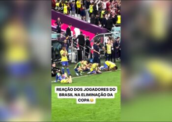 REAÇÃO DOS JOGADORES DO BRASIL DEPOIS DA ELIMINAÇÃO NA COPA #shorts