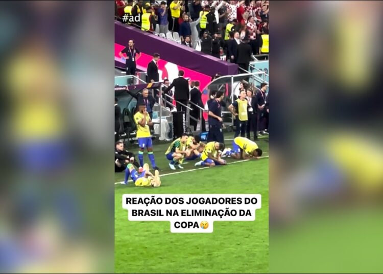 REAÇÃO DOS JOGADORES DO BRASIL DEPOIS DA ELIMINAÇÃO NA COPA #shorts