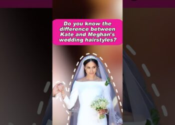Do you know the difference between Kate and Meghan’s wedding hairstyles? #kate #meghan #royal