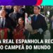FAMÍLIA REAL ESPANHOLA RECEBE OS CAMPEÕES MUNDIAIS