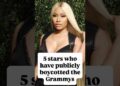 5 stars who have publicly boycotted the Grammys #celebrity #goviral #hollywood