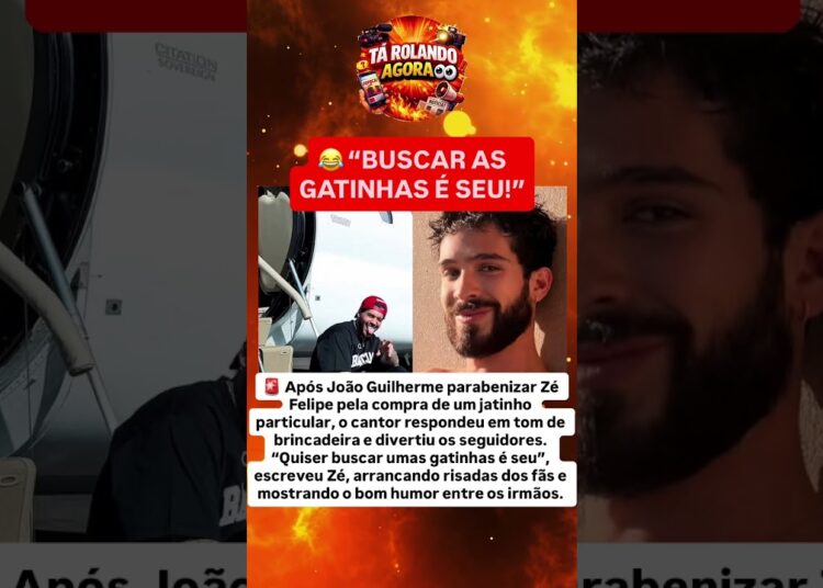 🚨 ZÉ FELIPE FAZ PIADA COM JOÃO GUILHERME APÓS COMPRAR JATINHO! 😂✈️
