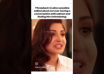 when #anushkasharma about not ever having conversation with #salmankhan and finding him intimidating