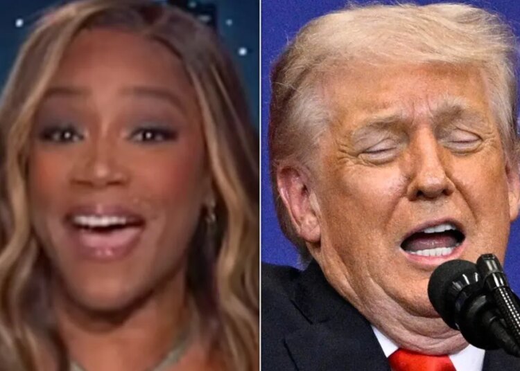 A apresentadora convidada de 'Kimmel', Tiffany Haddish, revela como irritar Trump