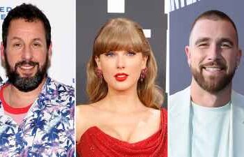 A história de Adam Sandler com Taylor Swift e Travis Kelce