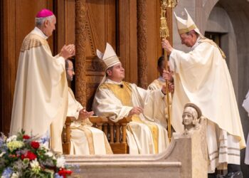 At his installation Mass in West Virginia, Bishop Menjivar says his new home is, like the song says, ‘almost heaven’