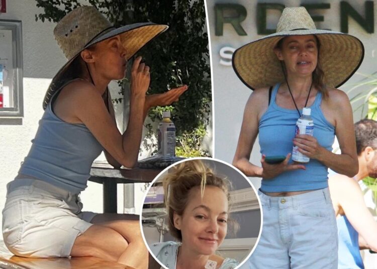 Bijou Phillips sai para almoçar apenas 2 semanas depois de receber um transplante de rim que salva vidas
