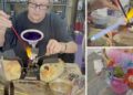 Brincando com fogo: artista local encontra sua arte na chama