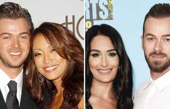 Carrie Ann Inaba da DWTS se reúne com o ex Artem Chigvintsev