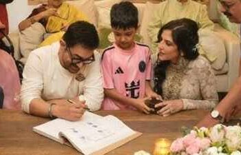 Casamento de Aamir Khan: Por dentro do casamento íntimo de Aamir Khan e Gauri Spratt; De familiares a convidados famosos, que compareceram à celebração privada | Notícias de filmes em hindi