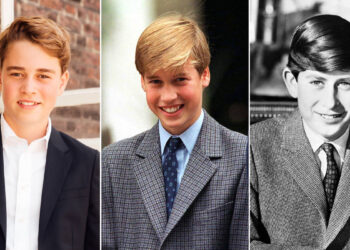 Como era a realeza aos 13 anos, do príncipe George ao rei Charles