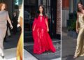 Convidados do casamento de Taylor Swift ficam monocromáticos em dourado, vermelho e preto