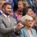 David Beckham no Royal Box para o primeiro dia de Wimbledon