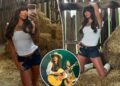 Ella Langley brilha em shorts jeans para a última campanha da American Eagle
