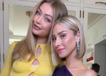 Gigi Hadid usou um vestido ousado com recorte limão no jantar de ensaio de casamento de Taylor Swift