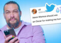 Jason Momoa lê tweets de sede