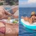 Jessica Alba, de biquíni, não se cansa do mar, do sol e de seu namorado