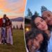 Kim Kardashian se aproxima de Lewis Hamilton em fotos raras de PDA de uma escapadela em família